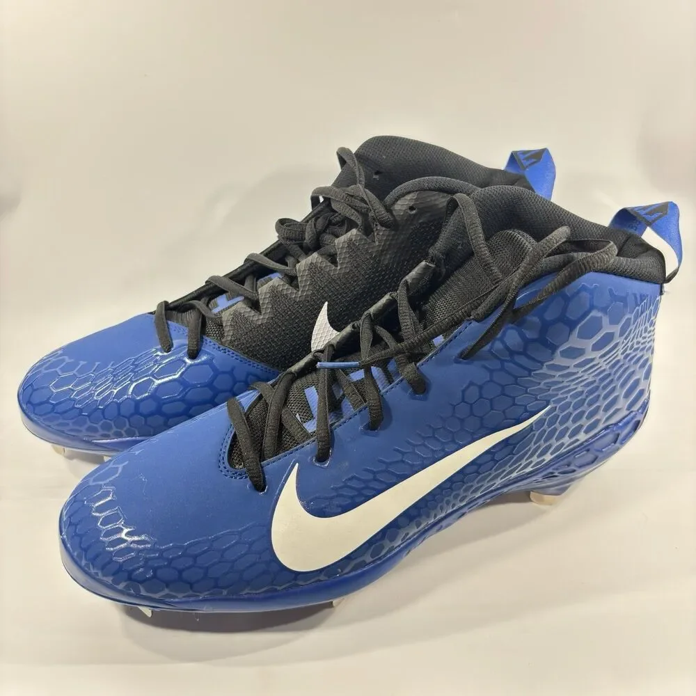 Nike Force Zoom Trout 5 Pro Gym Blue Baseball Cleats MLB AH3372-401 Men Size 14